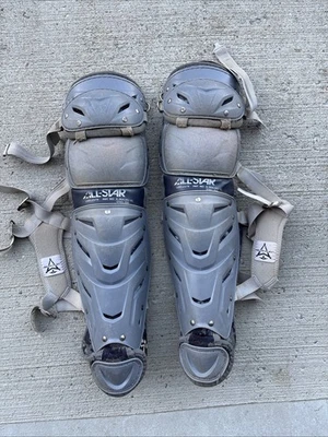 All Star Catchers Leg Guards LG912S7X Black Grey Youth *Read - Image 1 of 4