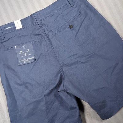 Croft & Barrow Ultimate Comfort Flat Front Shorts Indigo Blue Size 32 Inseam 8.5 - Image 1 of 4
