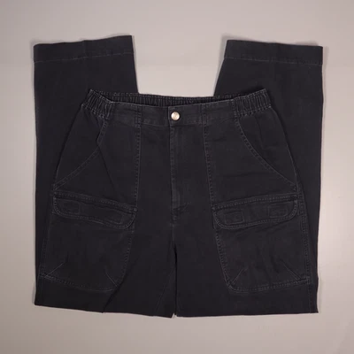 Vintage Ralph Lauren Polo Cargo Pants Military Blue Flex Waist Mens 34 X 32 - Image 1 of 4