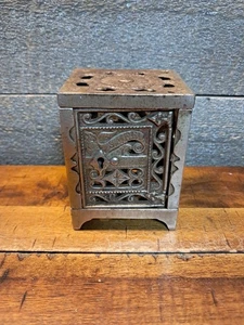 Pre-Patent 1890s Antique JE Stevens Cast Iron Still Coin SAFE Bank PAT 1886 - Picture 1 of 6