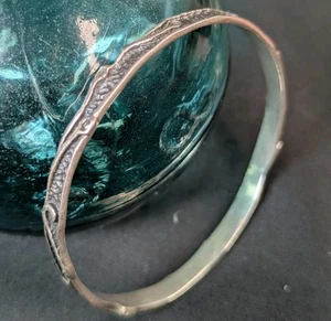 Women's Vintage Israel DIDAE 925 Sterling Silver Bracelet Cuff - Picture 1 of 8