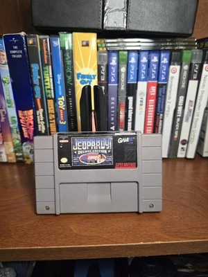 JEOPARDY! Super Nintendo SNES Game Authentic Cartridge Tested Working - Image 1 of 4