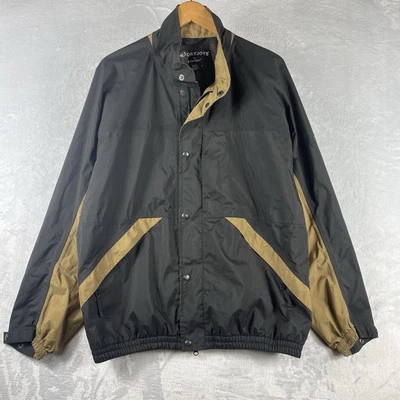 Chaqueta cortavientos DryJoys FootJoy para hombre grande negra vintage FJ cremallera completa Foto 1 de 4