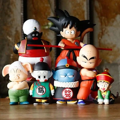 Figuras de personajes DRAGON BALL Z Son goku, Krilin, Karin, Popo, Pilaf, Oolong - Imagen 1 de 4