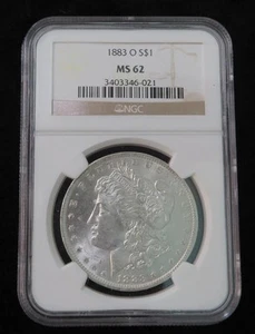 1883-O Morgan Silver Dollar * NGC Graded MS62 * New Orleans Mint * - Picture 1 of 6