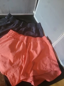 Adidas AEROREADY Running Shorts Women's Small 2 Piece LOT Pink/Navy Blue - Picture 1 of 6