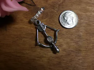 Walking Dead Bow Arrow Daryl Dixon Katniss Hunger Games Cell Phone Charm - Photo 1 sur 2