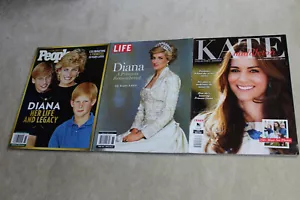 3 ROYAL FAMILY Magazine lot - Life & People Diana 20 Years Later, Kate Middleton - Picture 1 of 2