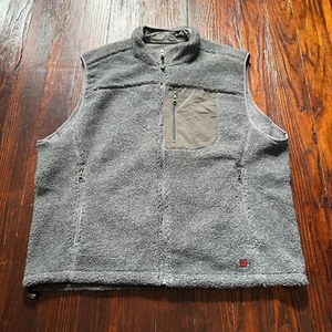 Woolrich Fleece Weste Full Zip Eingrifftaschen Herren Gr. XL anthrazit meliert grau - Bild 1 von 11