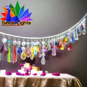 6 Glass Crystals Wedding Sun Catcher Chandelier Droplets Prism Beads Decorations - Picture 1 of 329