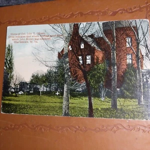 Execution Site Of John Brown 1910s Charlestown WV Postcard Unposted - Afbeelding 1 van 2