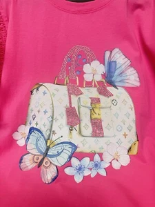 Camisa Rosa Gráfica Mediana - Imagen 1 de 5