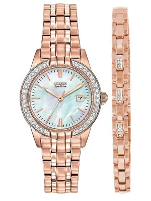 Citizen Silhouette Crystal EW1683-65D Ladies 29mm Watch MSRP $375 - Image 1 of 3