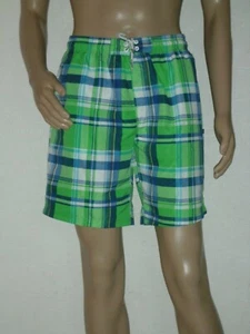 Bugatti Herren Badeshorts mit Logo in Poison Green, kariert, Größe M/5 - Bild 1 von 4