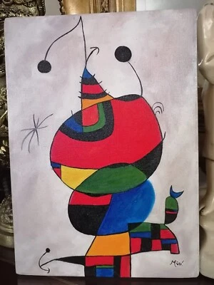 Joan Miro oil paintings - Image 1 of 4