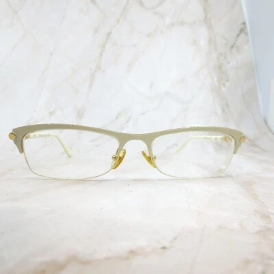 Marco de gafas para mujer Jimmy Choo XF2 blanco beige medio borde rectangular 51-16 Foto 1 de 4