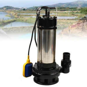 1500W F?kalienpumpe Schmutzwasserpumpe Tauchpumpe Abwasserpumpe mit Schwimmer - Bild 1 von 7