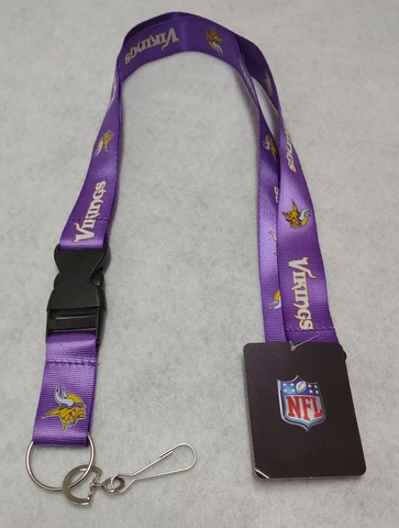 Minnesota Vikings  Premium 24" Long Nylon Breakaway ID Holder/Lanyard/Keychain Cover