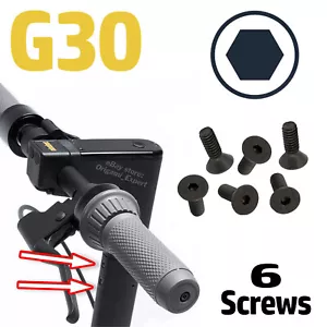 6x Allen Head STEM SCREWS Ninebot MAX G30 Electric Scooter Nut Bolts Hex - Picture 1 of 1