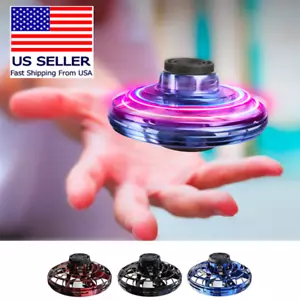 Flying Fidget Spinner LED Drone Ball UFO Stress Focus Toy Kids & Adults USA SHIP - Picture 1 of 14