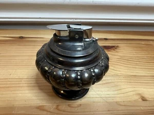 Vintage 1950’s Ronson Crown Silverplated Metal Decorative Table Lighter Butane - Picture 1 of 10
