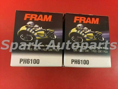 2 FRAM PH6100 OIL FILTER FOR HARLEY DAVIDSON 84349 63793-01K KN-174C PS7349 - Image 1 of 2