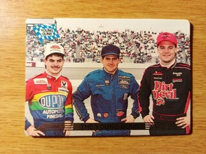 JEFF GORDON,LABONTE,WALLACE 1993 ACTION PACKED YOUNG GUNS RACING TRADING CARD