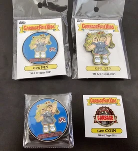GARBAGE PAIL KIDS Double Heather 2 Inch Pin and Coin Set - Only 50 Made - Picture 1 of 2