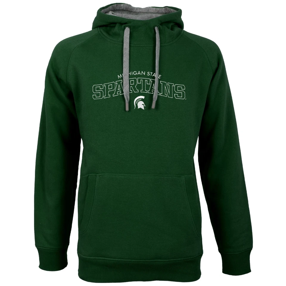 Antigua Men's Michigan State Spartans Hooded Pullover Sweatshirt - Image 1 of 1