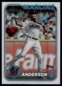 2024 Topps #560 Tim Anderson Rainbow Foil Miami Marlins - Bild 1 von 2