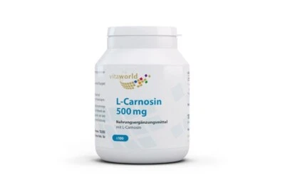 VITA-WORLD GMBH Vita World L-Carnosin 500 mg (100 Kapseln) Carnosin vegan