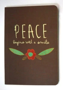 GGBOT La paz comienza con sonrisa 80 pg Diario de viaje de bolsillo Cuaderno Recuperación - Imagen 1 de 4