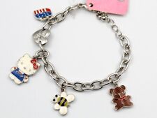 Women's Girl Hello Kitty Fancy Pendants Jewelry Promo Steel Bracelet