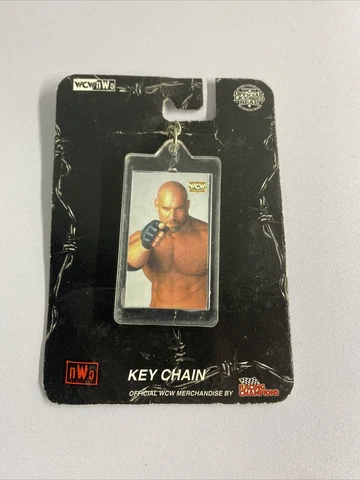 Vintage 1998 WCW/NWO Racing Champions Goldberg Keychain Keyring Cover