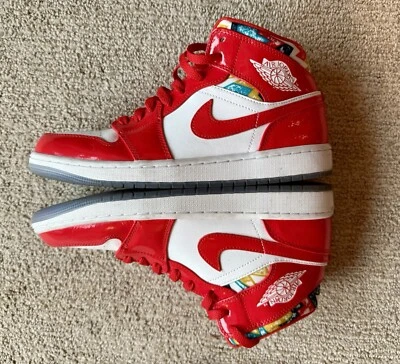 Nike Mens Air Jordan 1 Mid SE 'Barcelona Sweater' Size 9 Sneakers DC7294-600 - Image 1 of 4