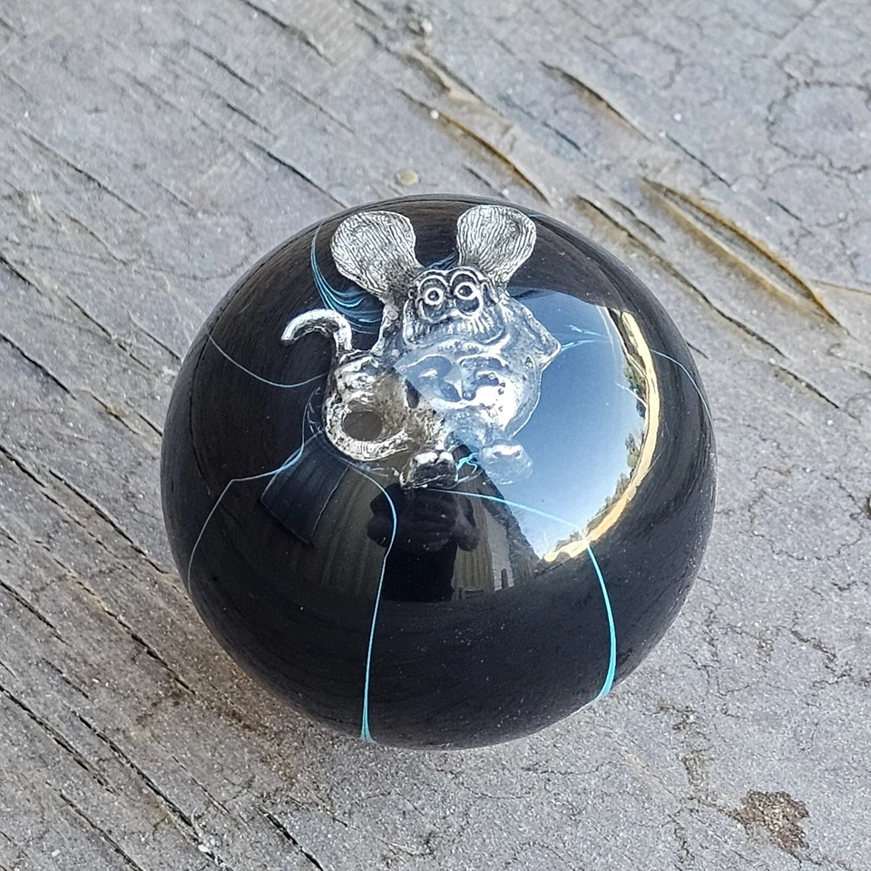 MOONEYES Negro RAT FINK Perilla de Cambio Hot Rod Personalizada Gasser Drag Racing Mango NHRA Foto 1 de 4