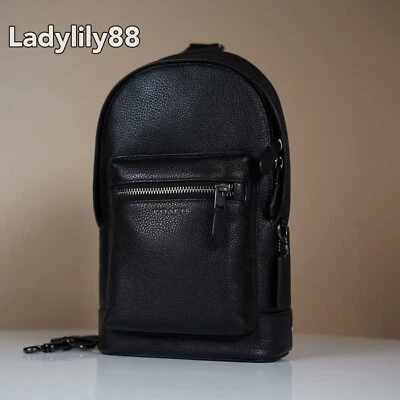 NWT Coach West Pack Leather 2540/ CR294/CT813/CAB60 Checkerboard Print $345 - Image 1 of 4