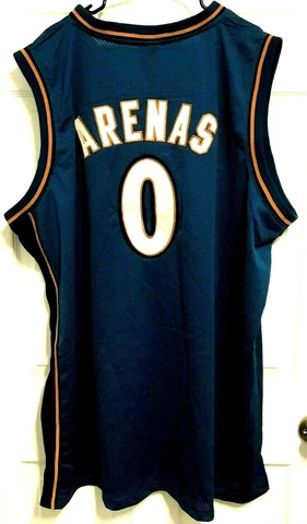 GILBERT ARENAS 0 Washington Wizards Men Blue Basketball Jersey 54 Adidas NEW TAG Cover
