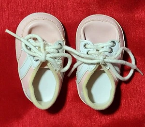 Vintage Sneaker Schuhe für 18" Puppe rosa weiß - Bild 1 von 4