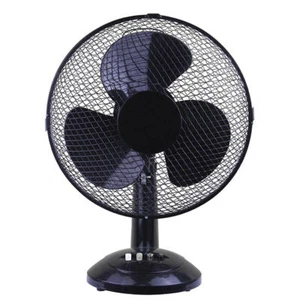 BLACK 16" 3 Speed Electric Oscillating Worktop Desk Table Air Cooling Fan Black - Picture 1 of 12