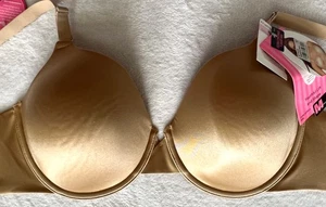 Nuevo con etiquetas Sujetador a medida Maidenform® Pure Genius Extra-Coverage 7539, beige, talla 40D - Imagen 1 de 10
