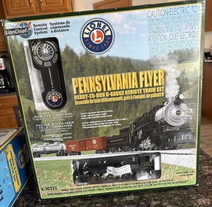 LIONEL PENNSYLVANIA FLYER LION CHIEF "O" GAUGE STEAM FREIGHT SET 6-30233 NIB - Picture 1 of 5