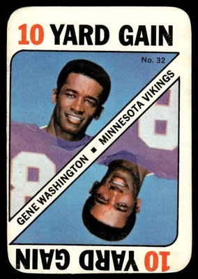 1971 Topps Game Inserts Nm Gene Washington Minnesota Vikings #32 - Image 1 of 2
