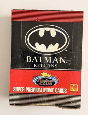 Pacote com 36 cartões de filme 1992 Topps Stadium Club Batman Returns Super Premium - Imagem 1 de 4