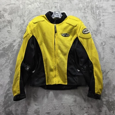 Joe Rocket Jacket Womens Medium Yellow Black Ballistic Series Mesh Motorcycle - Image 1 of 4