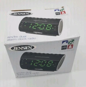 JENSEN JCR-210 AM/FM Dual Alarm Clock Radio - Picture 1 of 3
