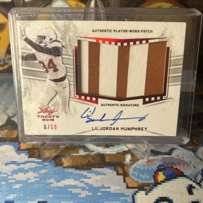 2019 Leaf Trinity Lil Jordan Humphrey Red Rpa /10 - Image 1 of 2
