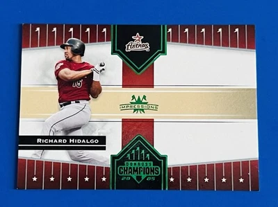 Donruss Champions Richard Hildago 2005 Green Foil Impressions #150; #’d 25/25 Foto 1 de 2
