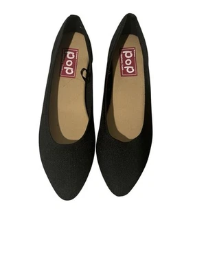 JELLYPOP памяти пены текстильный черный балетки женский размер 9,5 М закрытый носок  - Изображение 1 из 4