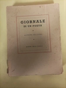 giornale di un poeta Alfredo De vigny edizione della bussola 1944 - Picture 1 of 2